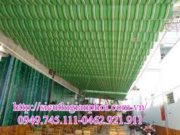 Bạt xếp che nắng mưa tại Cầu Giấy