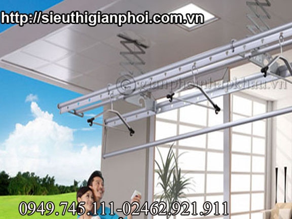 Giàn phơi thông minh tại khu căn hộ cao cấp Mulberry Lane