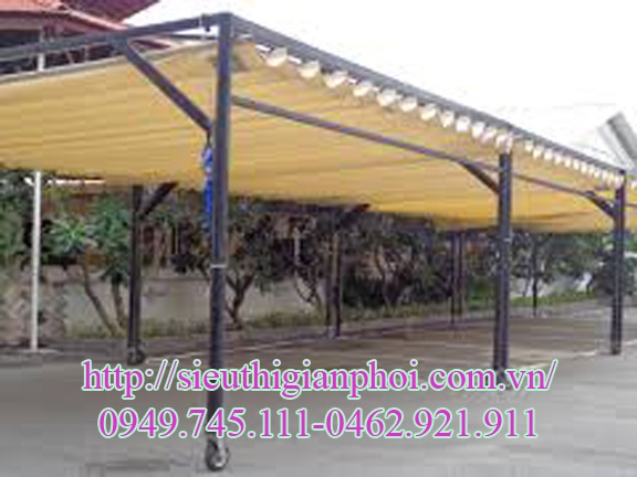 Lắp bạt xếp che nắng mưa tại Ba Đình