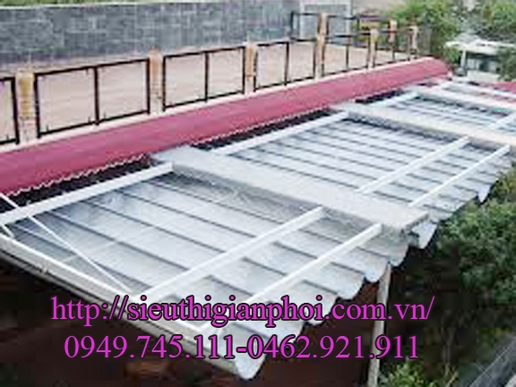 Lắp bạt xếp che nắng mưa tại Hà Đông