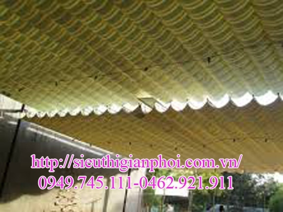 Lắp bạt xếp che nắng mưa tại Hoàng Mai