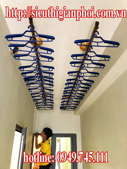 Lắp đặt giàn phơi thông minh tại chung cư Eco Green City