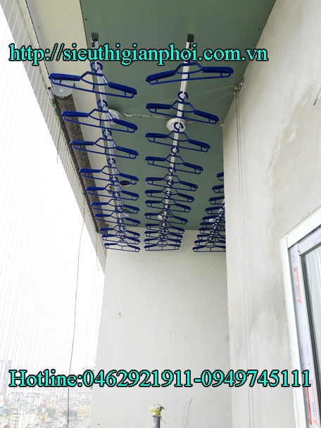 Lắp đặt giàn phơi thông minh tại Văn Phú Hà Đông