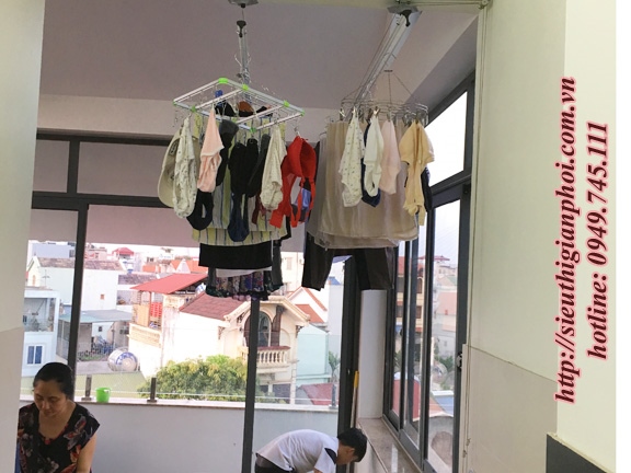 Lắp giàn phơi thông minh nội thành Hà Nội
