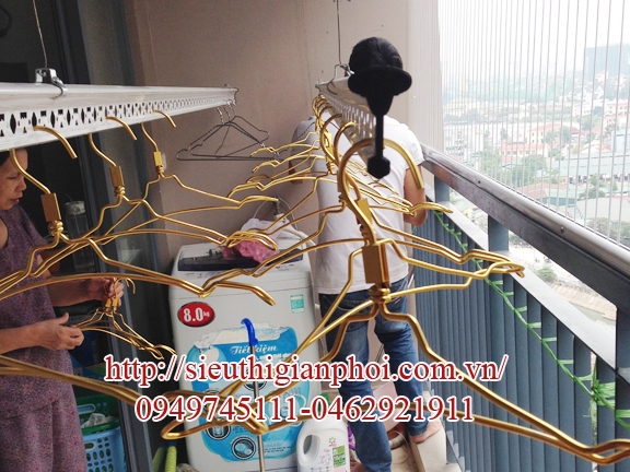 Lắp giàn phơi thông minh tại Lương Khánh Thiện Ngô Quyền