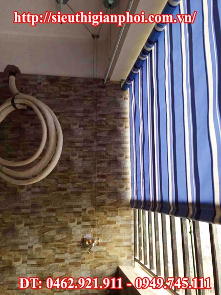 Mành cản mưa gió ban công tại Hoàng Mai