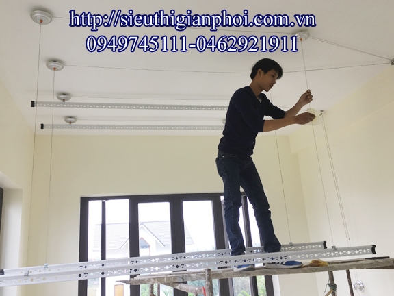 Thi công giàn phơi thông minh tại Cẩm Phả Quảng Ninh