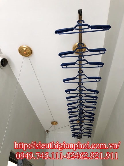 Thi công giàn phơi thông minh tại chung cư An Thái Hà Đông
