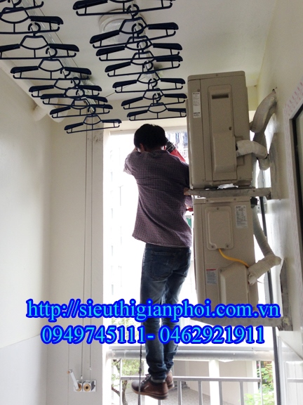 Thi công giàn phơi thông minh tại Kênh Dương quận Lê Chân