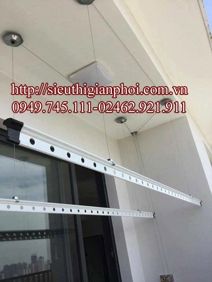 Thi công giàn phơi thông minh tại New House Xa La